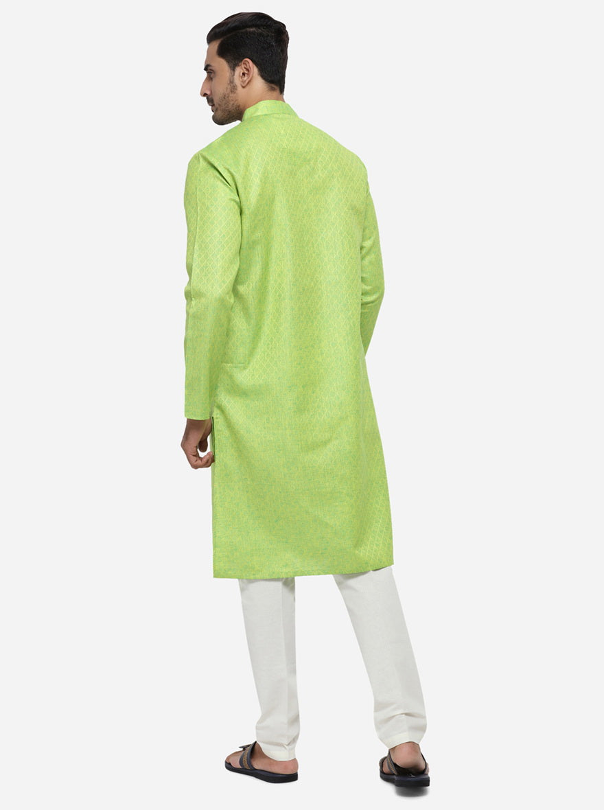 Lime Green Kurta | Azania