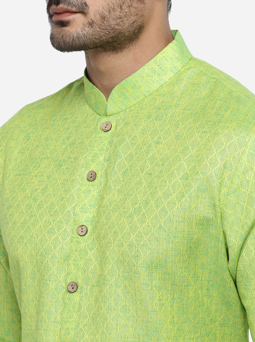 Lime Green Kurta | Azania