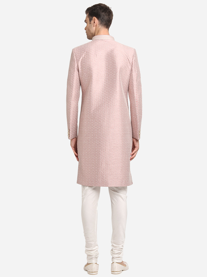 Onion Pink & Cream Indowestern | Azania