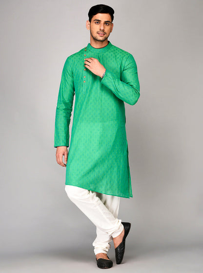 Green Asymmetric Kurta | Azania