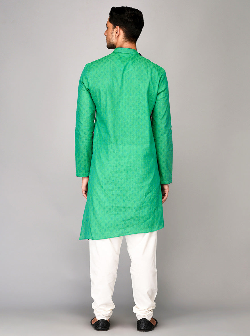 Green Asymmetric Kurta | Azania