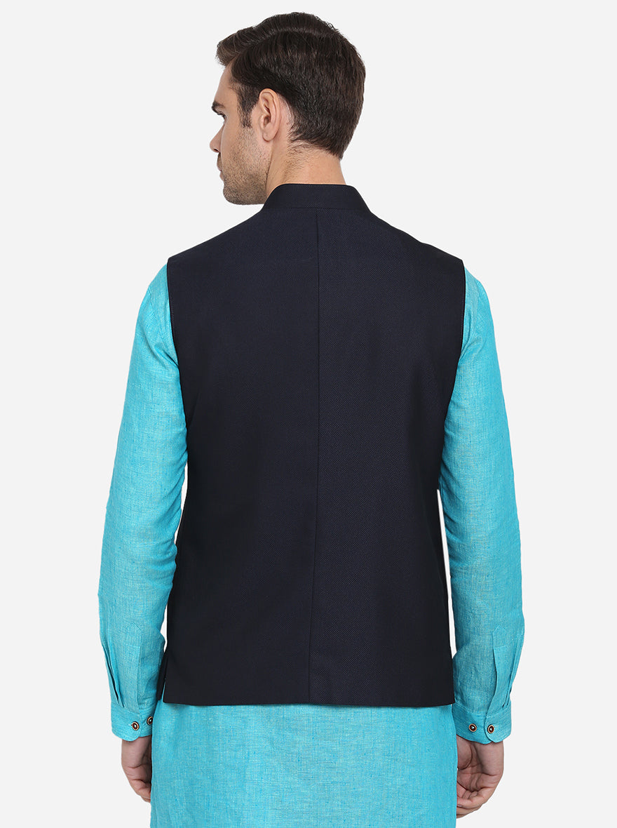 Blue & Black Modi Jacket | JadeBlue