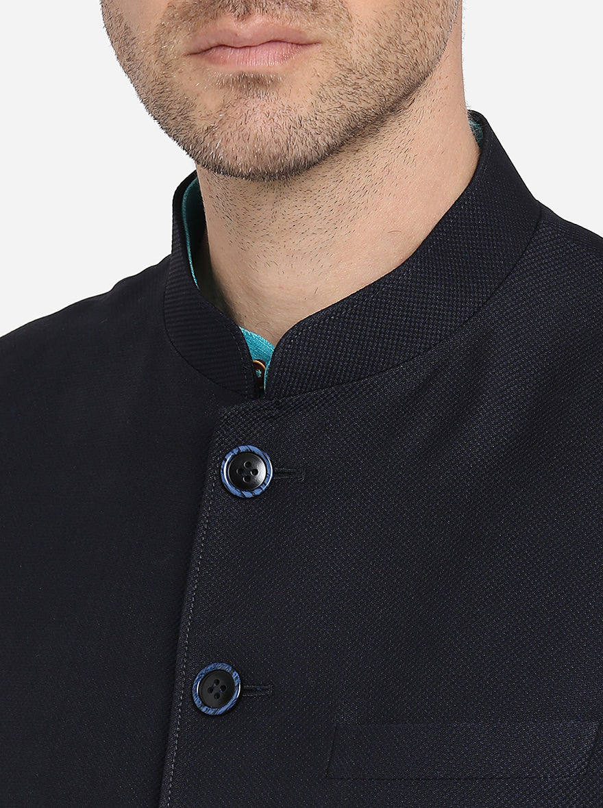 Blue & Black Modi Jacket | JadeBlue