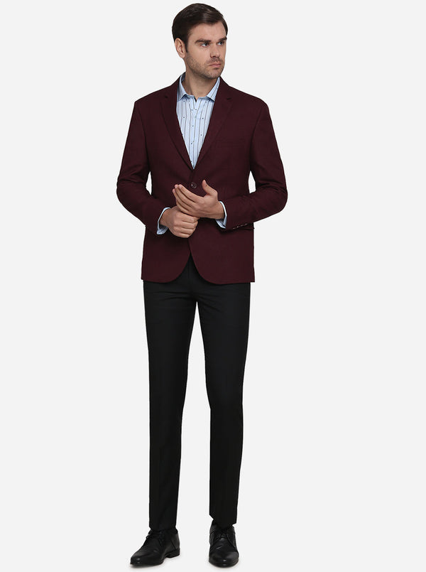 Maroon  Blazer  | JB Studio