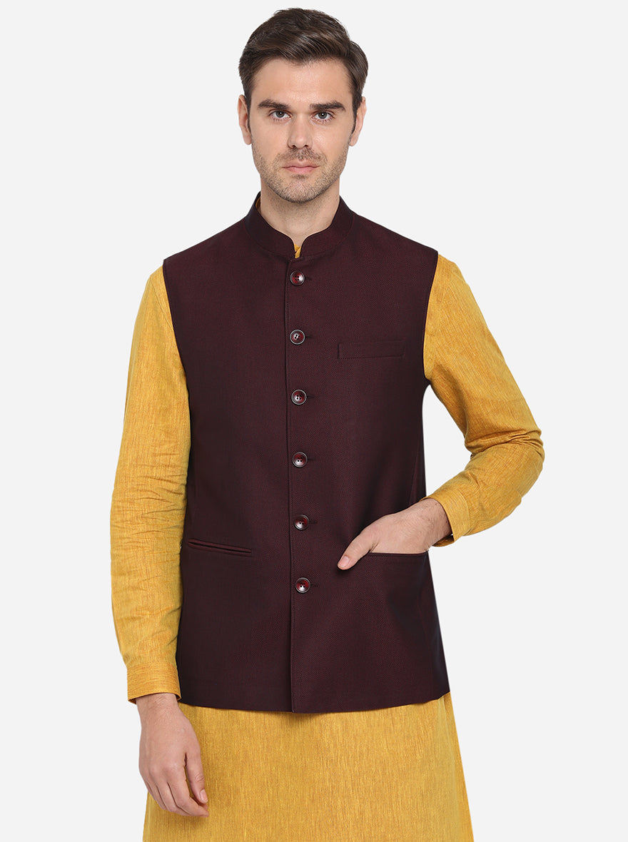 Maroon Modi Jacket | JadeBlue