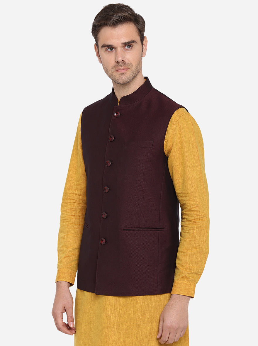 Maroon Modi Jacket | JadeBlue