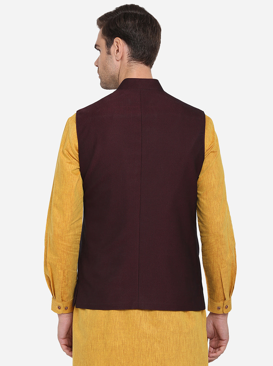 Maroon Modi Jacket | JadeBlue