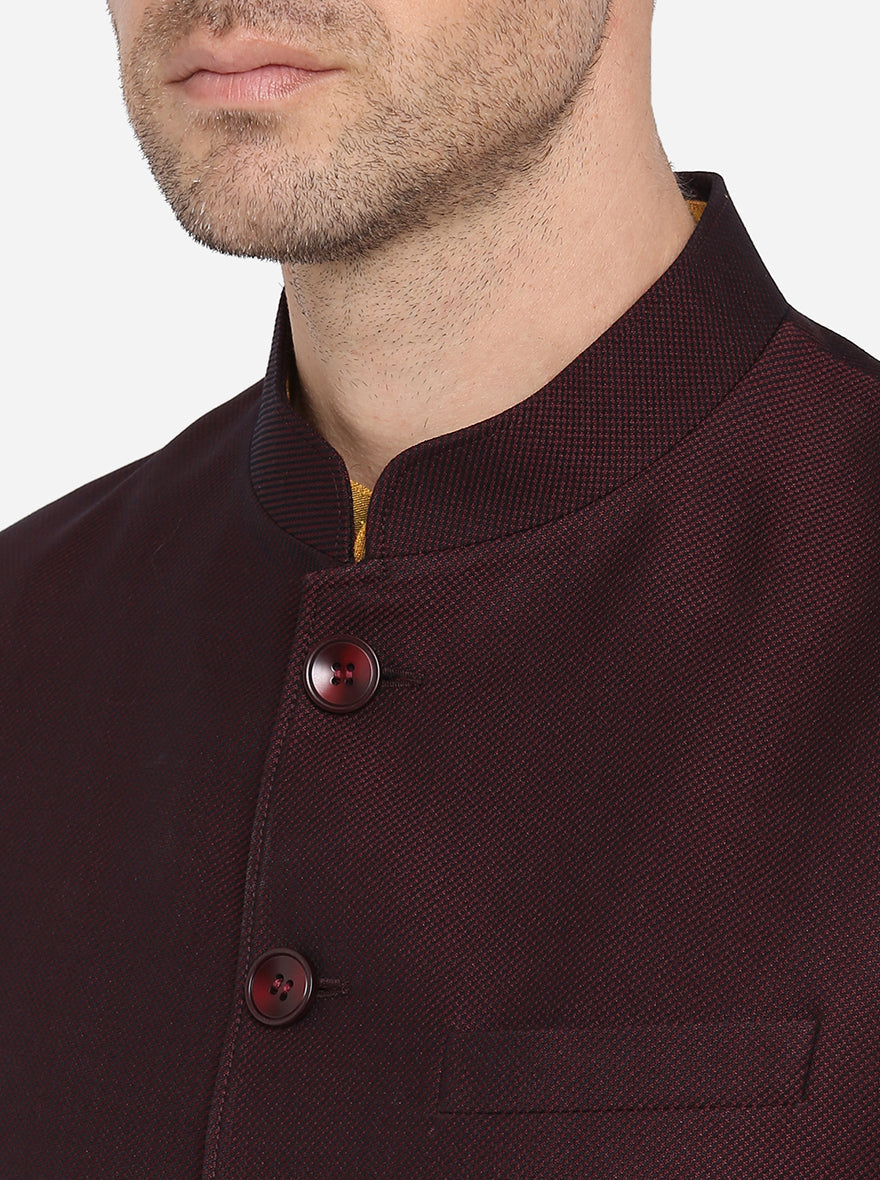 Maroon Modi Jacket | JadeBlue