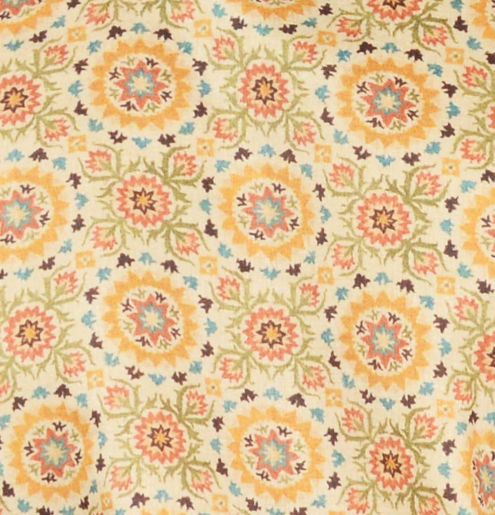 Cream, Red & Olive Kurta | Azania