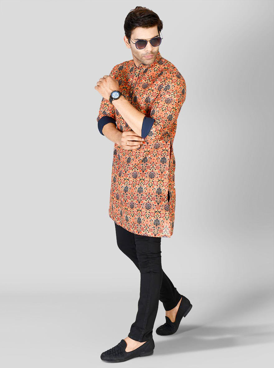 Red & Blue Kurta | Azania