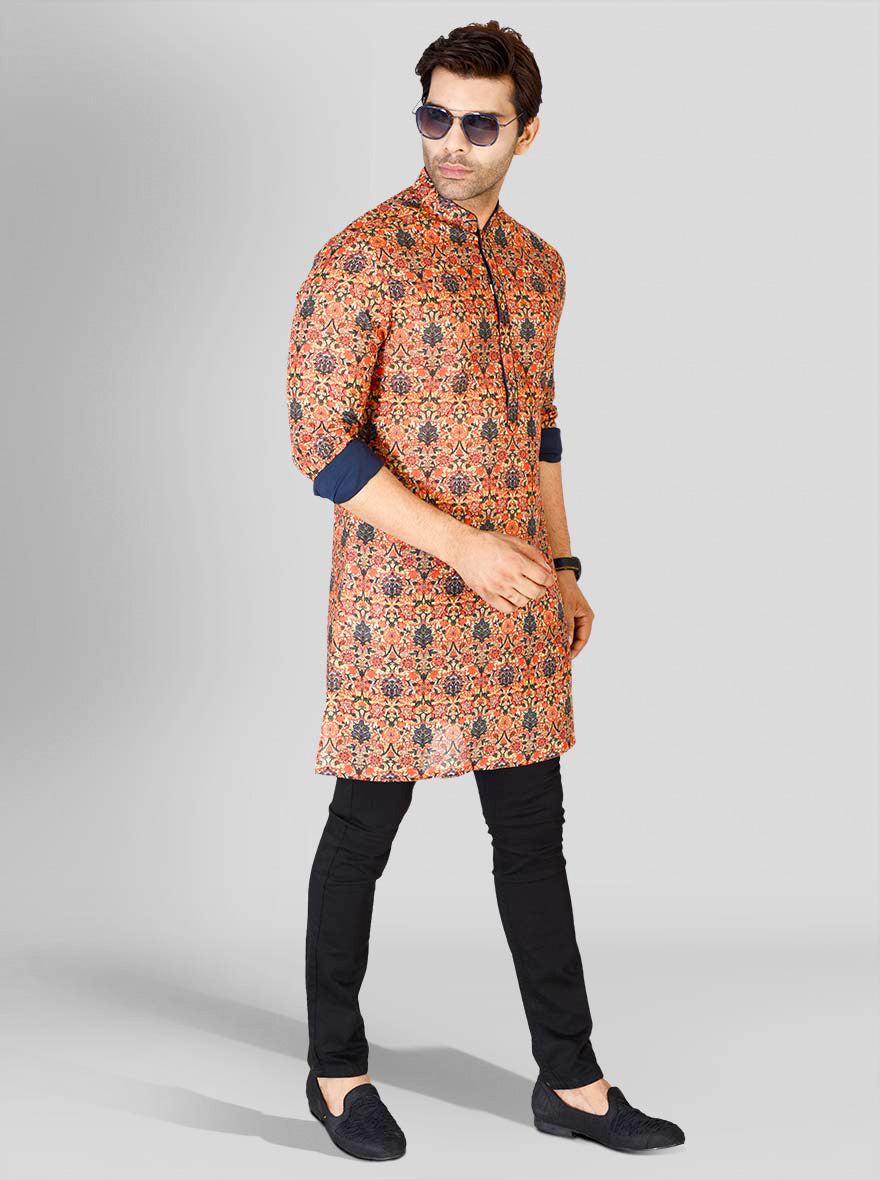 Red & Blue Kurta | Azania