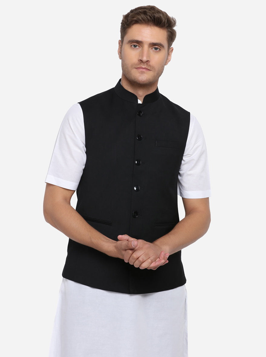 Jet Black Modi Jacket | JadeBlue