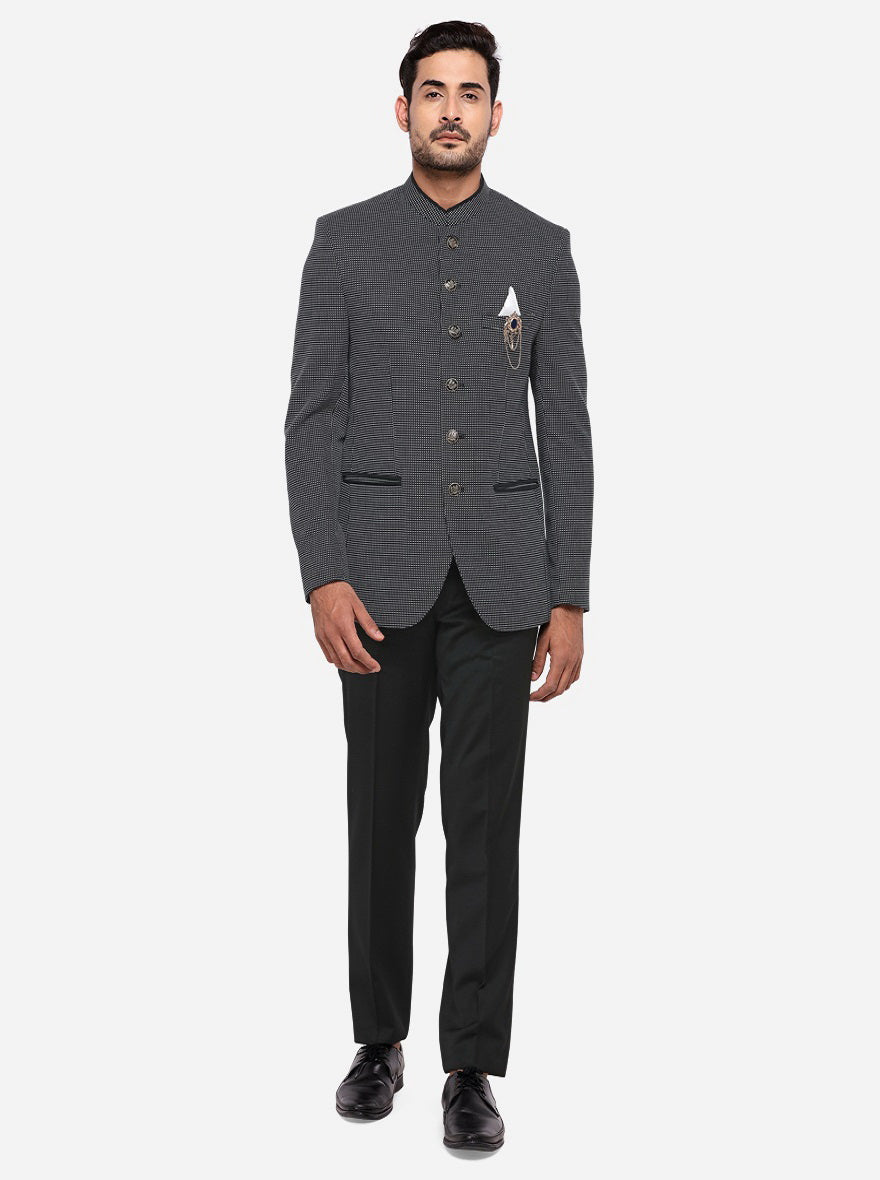 Black Jodhpuri Suit | JadeBlue