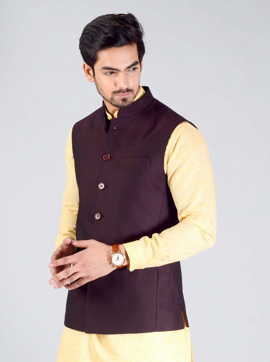 Dark Brown Modi Jacket | JadeBlue