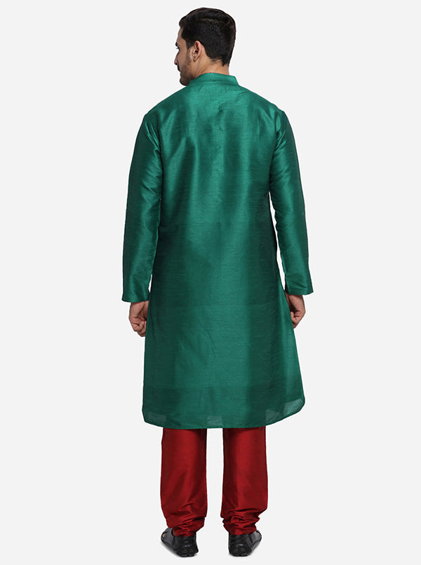 Dark Green Kurta Set | Azania