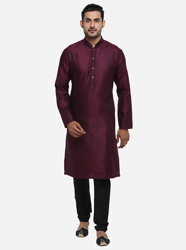 Deep Wine Kurta Set | Siddhesh Chauhan