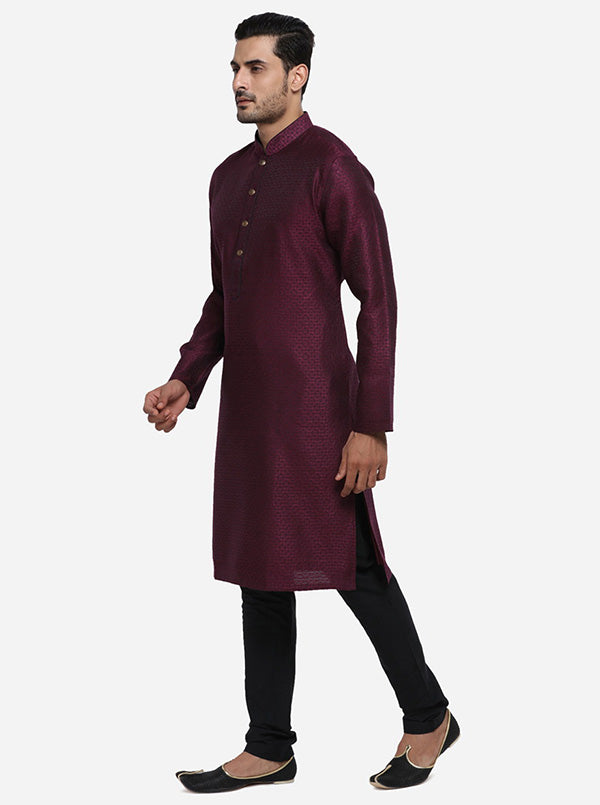 Deep Wine Kurta Set | Siddhesh Chauhan