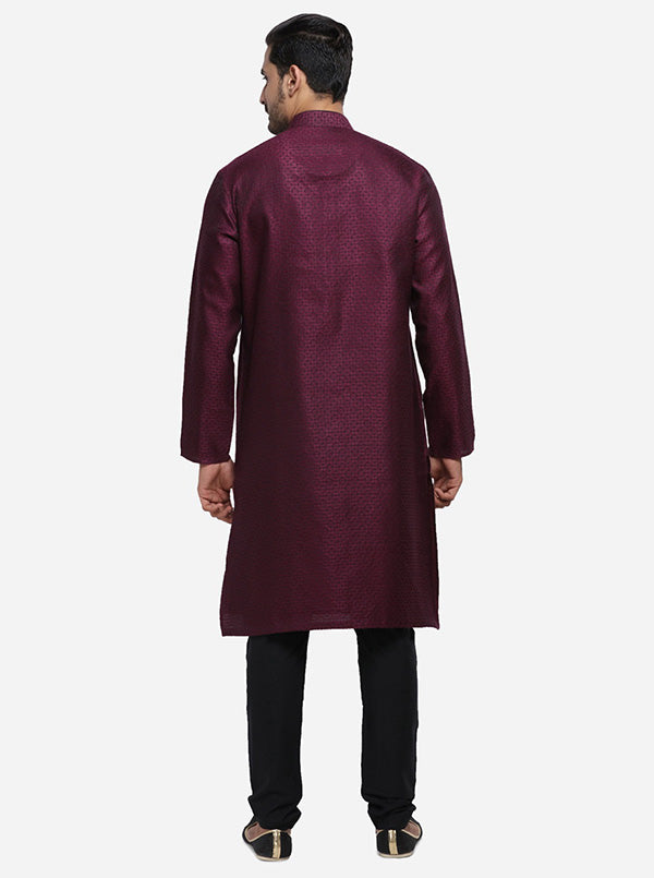 Deep Wine Kurta Set | Siddhesh Chauhan