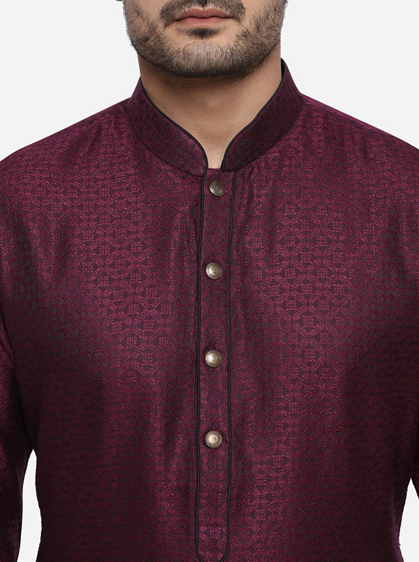 Deep Wine Kurta Set | Siddhesh Chauhan