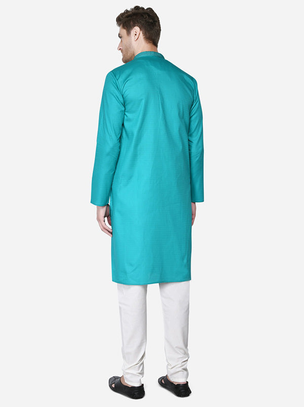 Turquoise Blue Kurta Set | Azania