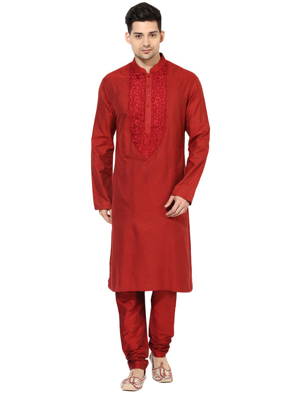 Maroon Kurta Set