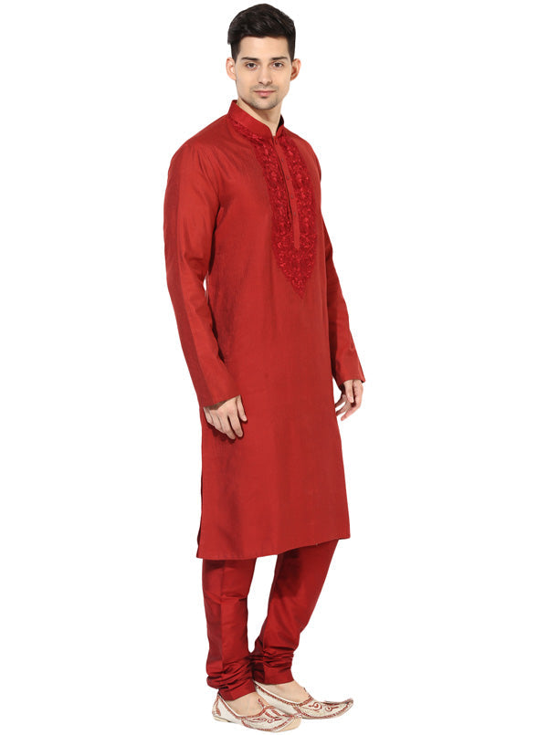 Maroon Kurta Set