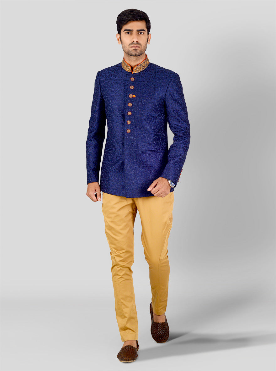 Navy Blue Jodhpuri Suit | JadeBlue
