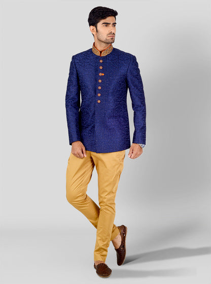 Navy Blue Jodhpuri Suit | JadeBlue