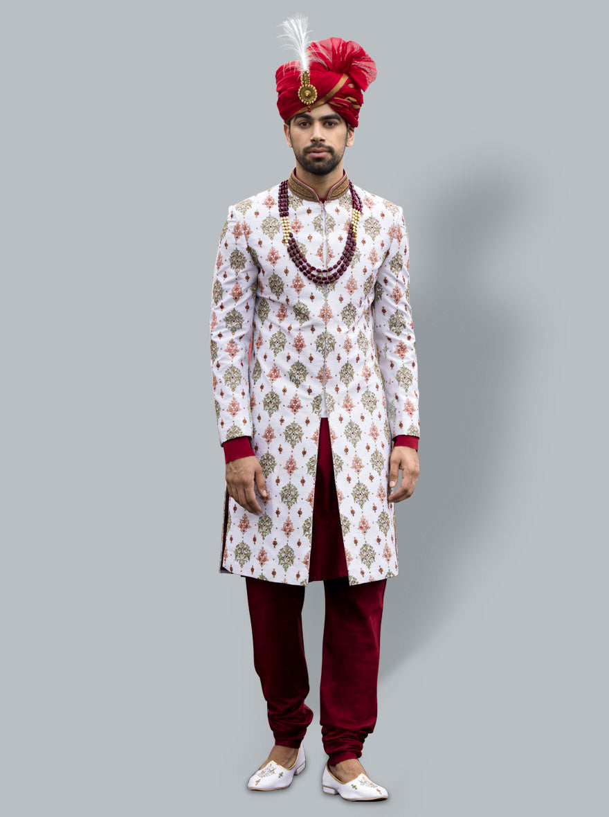 White Sherwani