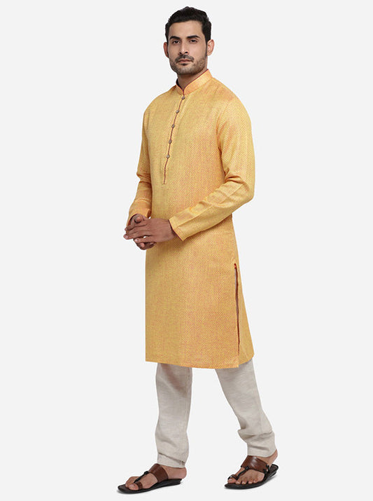 Yellow & Pink Kurta | Azania