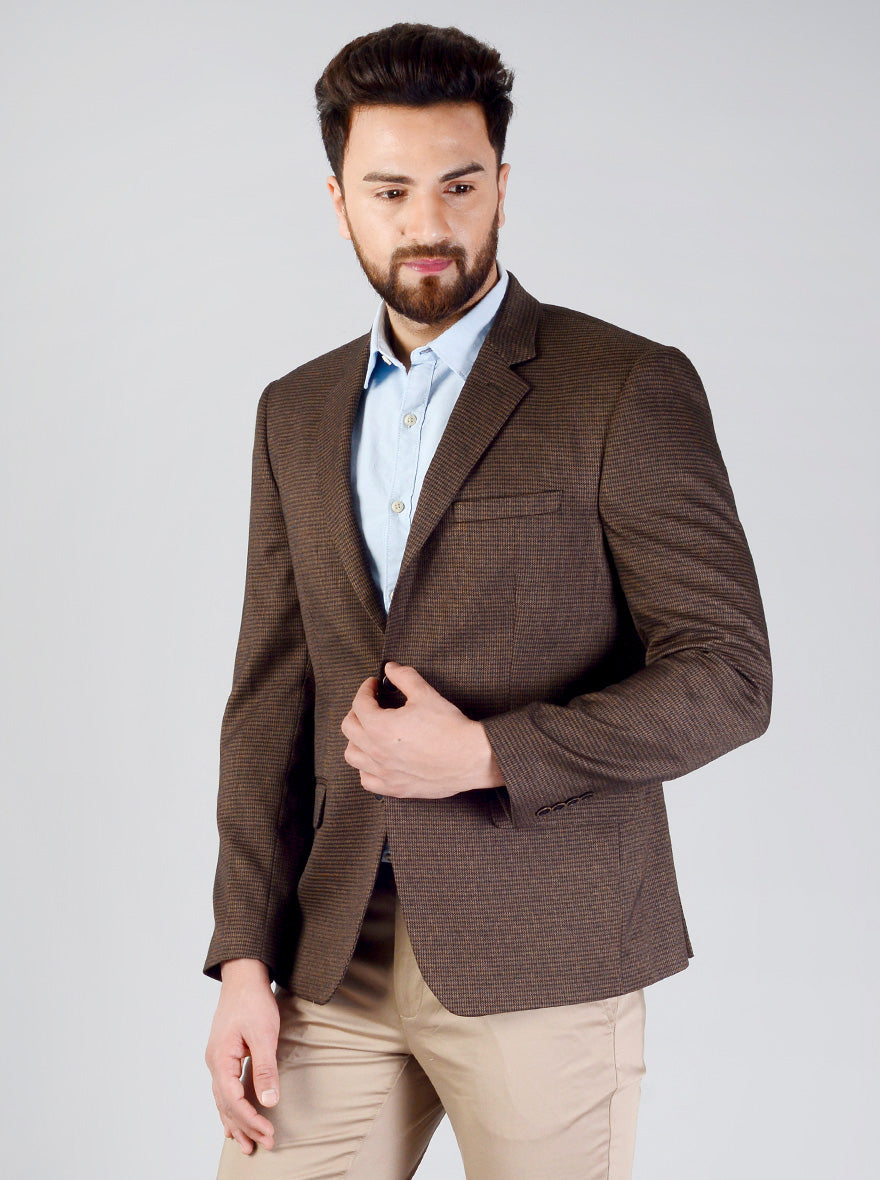 Coffee Brown Blazer | JB Studio