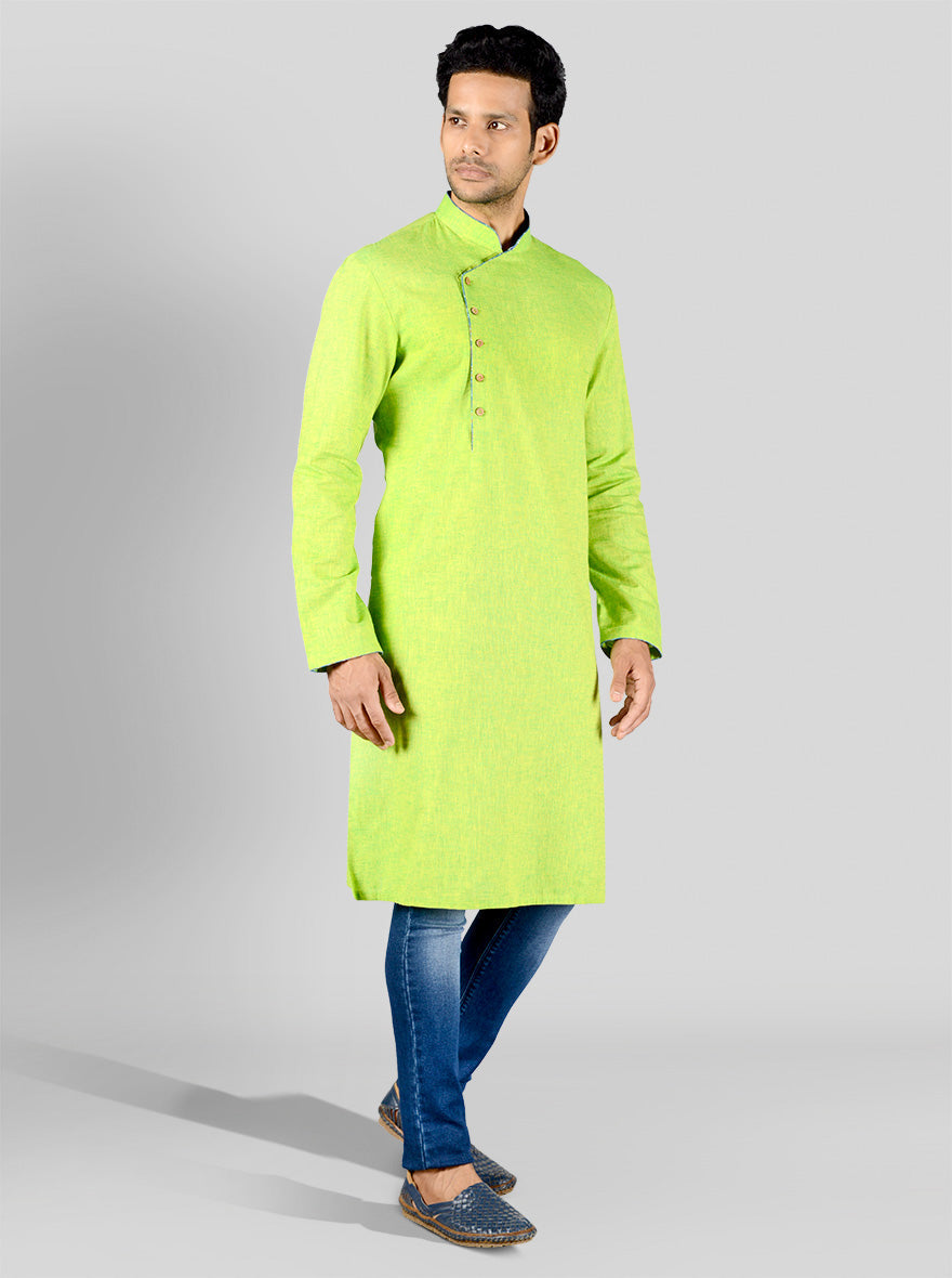 Lime Green Kurta | Azania