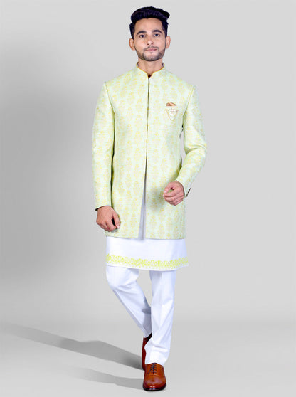 Light Pistachio Jodhpuri Suit | Azania