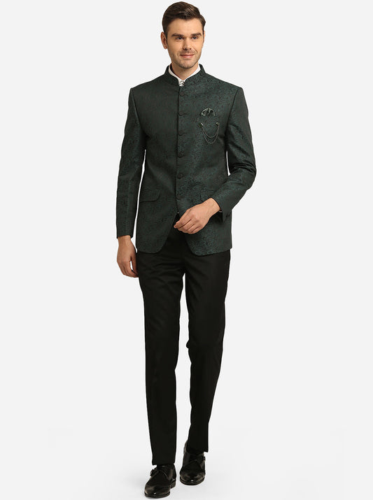 Forest Green Jodhpuri Suit | JadeBlue