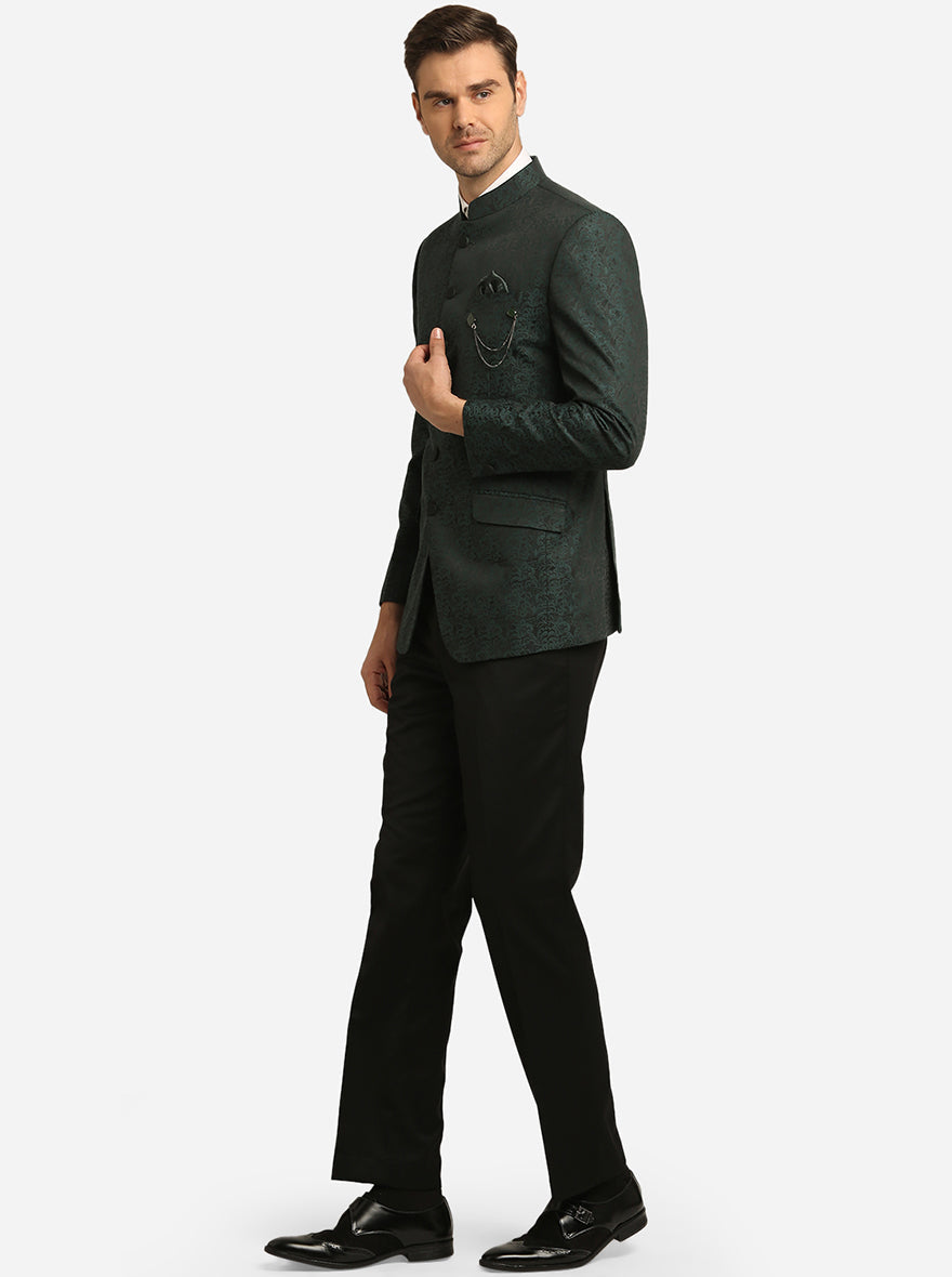 Forest Green Jodhpuri Suit | JadeBlue